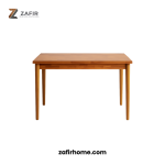 Meja Kayu Jati Minimalis Zafir Ukuran 120x70x70 Tebal 2 cm