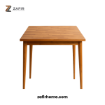 Meja Kayu Jati Minimalis Zafir Ukuran 70x70x70 Tebal 4 cm