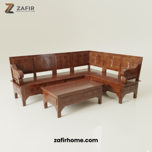 Zafir 'Warisan' Set Kursi Sudut Ukir ZF 004 - Gambar 1