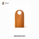 Talenan Kayu Jati IV Circle Handle Food Grade Cutting Board 20x15 cm Zafir Home