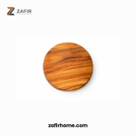 Coaster Kayu Jati Bulat Tatakan Gelas Natural Diameter 10 cm Zafir Home