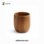 Gelas Kayu Jati Natural Food Grade Wooden Cup 10x12 cm Zafir Home