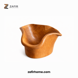 Wadah Buah Kayu Jati Organik Fruit Bowl Natural Food Grade Zafir Home 